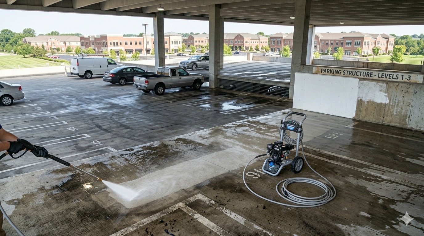 Parking Lot Cleaning commercial service BC